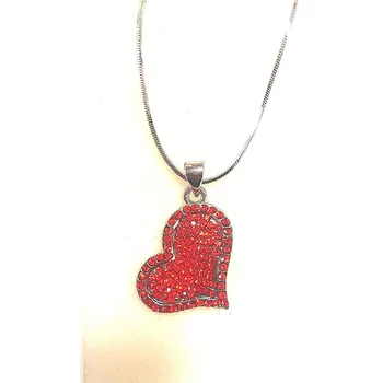 Náhrdelník Náhrdelník s přívěskem srdíčka - bižuterie (Přívěsek na krk z bižuterie)