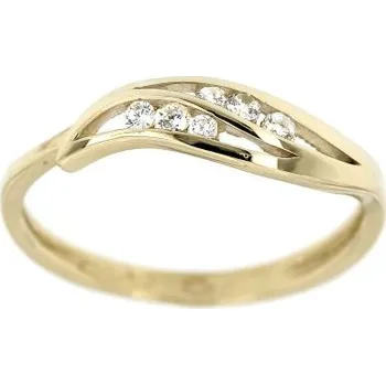Prsten Zlatnictví U Kostela Zlatý dámský prsten s bílými kamínky 776 52 3630-21257666