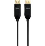 PremiumCord Optický DisplayPort 1.3/1.4 přípojný kabel M/M, zlacené konekt. 10m