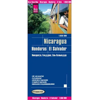 Reise Know-How Verlag mapa Nicaragua, Honduras, Salvador 1:650 t.-voděodolná