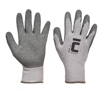 Pracovní rukavice CERVA Dipper máčené v latexu šedé