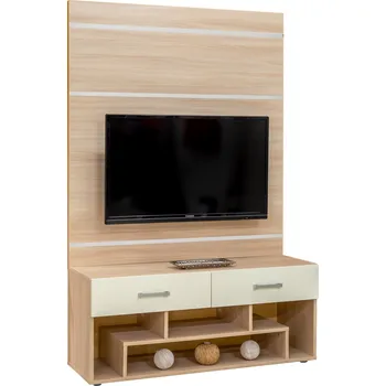 Televizní stolek TV stěna SMART se stolkem LION Dekor: Olše