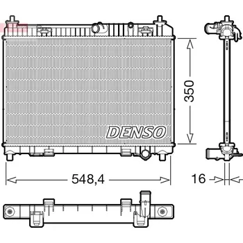 Chladič motoru Chladič, chlazení motoru DENSO DRM10113