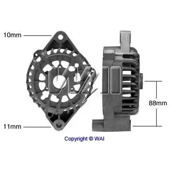 Přední víko alternátoru - Ford XR3U10A351AA
