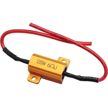 Autožárovka Rezistor pro LED Autožárovky odpor 6ohm, 25W (odstraňuje chybu prasklé žárovky)