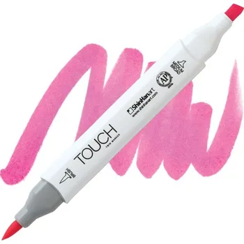 Lihová fixa TOUCH oboustranná Brush & Chisel, F126 Fluorescent pink