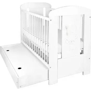 Dětská postýlka Dětská postýlka Králíček se šuplíkem 120x60 Bílá Doprava ZDARMA.