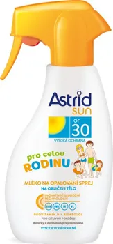 Přípravek na opalování Astrid Sun Family Trigger Milk Spray SPF30