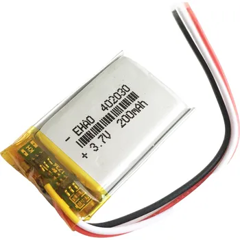 Li-Pol baterie 200mAh, 3.7V, 402030, 3 vodiče