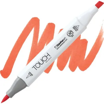 Lihová fixa TOUCH oboustranná Brush & Chisel, R14 Vermilion