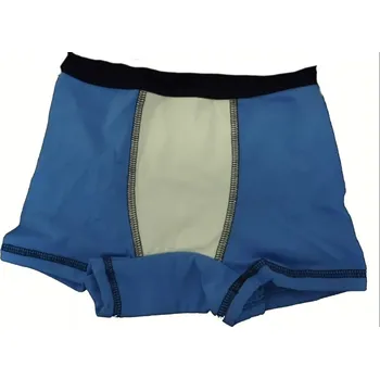 Chlapecké spodní prádlo Chlapecké spodní prádlo - TRENÝRKY BOXERKY modro-smetanové - vel.122