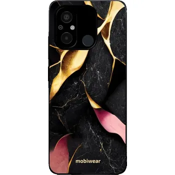 Telefonní příslušenství Lesklý kryt Mobiwear Glossy - Xiaomi Redmi 12C - G021G Černý a zlatavý mramor (Prémiové lesklé pouzdro, obal, kryt Mobiwear Glossy na mobil Xiaomi Redmi 12C - G021G Černý a zlatavý mramor, materiál Plast + TPU silikon - krytí po všech stranách,)