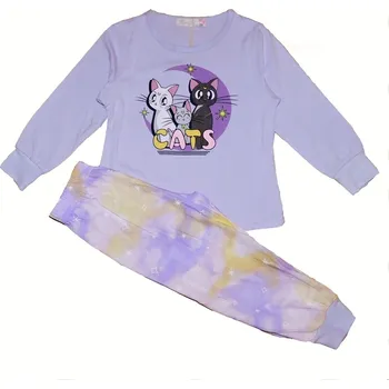 Dívčí pyžamo Dívčí pyžamo KUGO MP1351, fialové