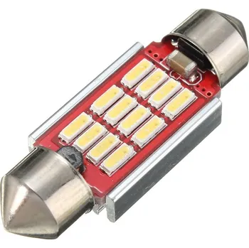 Autožárovka LED 12x 4014 SMD SUFIT Hliníkové chlazení, CANBUS - 36mm, Bílá