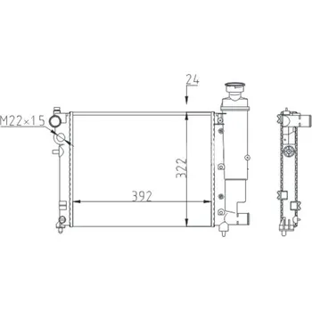 Chladič motoru Chladič, chlazení motoru HART 600 482