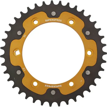 Řetězová sada pro motocykl Řetězová rozeta SUPERSPROX STEALTH RST-312:39-GLD zlatá 39 zubů, 525