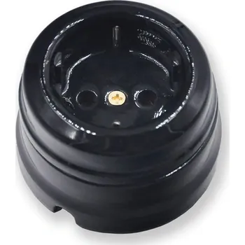 Elektrická zásuvka OEM Keramická zásuvka retro, černá