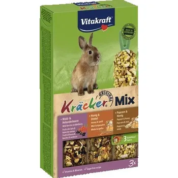 Krmivo pro hlodavce Pamlsky pro hlodavce, krekry Vitakraft 3 ks Kräcker® med, 162 g
