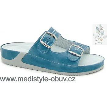 Dámská zdravotní obuv MEDISTYLE ROZÁRA 4R-J17/9 pantofel tyrkys, tyrkysová - 37