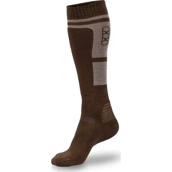 Pánské ponožky EBERLESTOCK podkolenky MOUNTAIN COYOTE BROWN vel.M-L