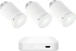 Secutek Sada chytré termostatické hlavice a gateway ZigBee 3.0 3x Bílá termohlavice + 1x Gateway