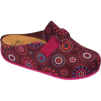Dámská zdravotní obuv Scholl LARETH fialová / vícebarevná - domácí zdravotní obuv