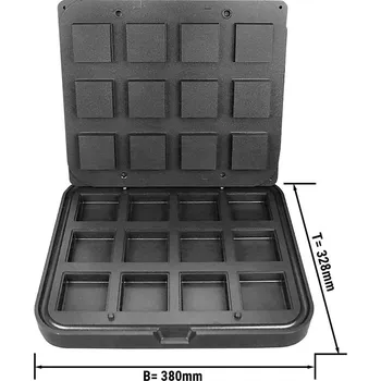 Vaflovač G.Gastro Desky pro stroj na tartletky - Tvar: čtvercový - 72 x 72 mm