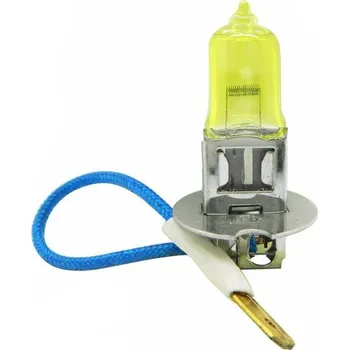 Autožárovka Halogenová žárovka s paticí H3, 100W, 12V - Žlutá