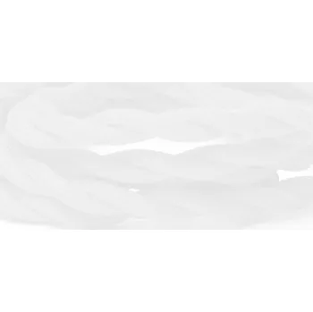 elektrický kabel Retro kabel spirálový, vodič s textilním obalem 2x0.75mm, bílý