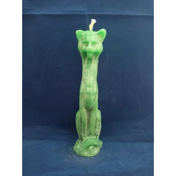 Svíčka Svíčka figurální Kočka zelená