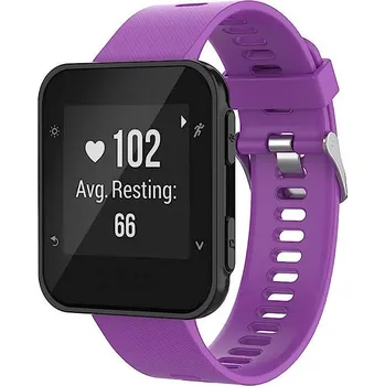 Příslušenství k chytrým hodinkám eses Silikonový řemínek pro Garmin Forerunner 30 a 35 - Fialový