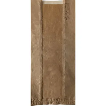 Sáček na potraviny BALSAC Sáček na pečivo s průhledným papírovým okénkem Rozměry: Sáček na pečivo - 18 x 40 x 7,5 cm - 1 000 ks