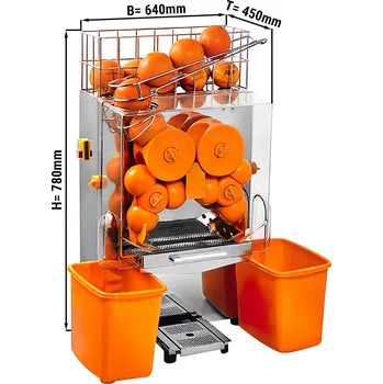 Vinotéka G.Gastro Commercial Electric Orange Juicer - Auto Feed – 20 oranges/min – Ø 40–80 mm