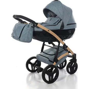 Kočárek Junama Kočárek Vegan Barva: Vegan 04 Melange Blue