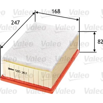Vzduchový filtr Vzduchový filtr VALEO 585267