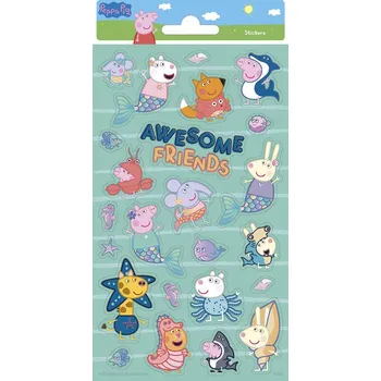 samolepka Samolepky papírové, PRASÁTKO PEPA, 1arch