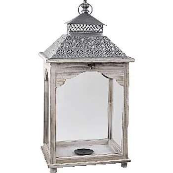 Svícen Lucerna dřevěná UBUD 61,5 cm hnědá