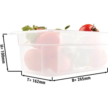 Dóza na potraviny G.Gastro Polypropylenová GN nádoba 1/4 - mléčná - hloubka 100 mm