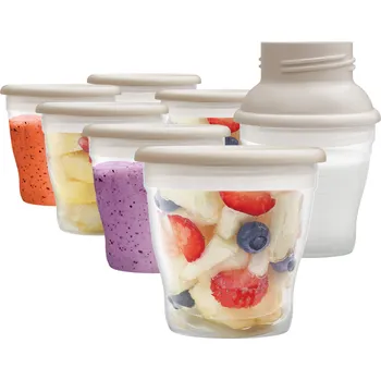 dětská jídelní sada Concept KIDO Zásobníky na mateřské mléko s adaptérem, 7 ks