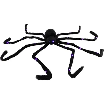 Teddies Pavouk velký plyš 125x9cm na baterie se světlem v sáčku 31x23x8cm