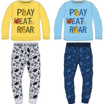 Chlapecké pyžamo Lví král - licence Chlapecké pyžamo - Lví král 52049897, žlutá / šedé kalhoty Barva: Žlutá, Velikost: 128