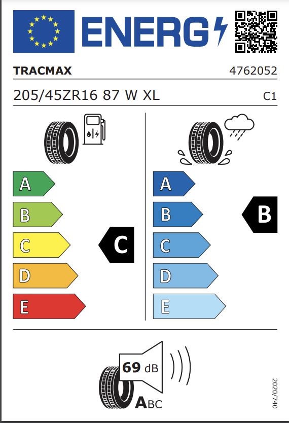 Foto Letní osobní pneu Tracmax Tyres X-privilo TX3 205/45 R16 87 W XL ...