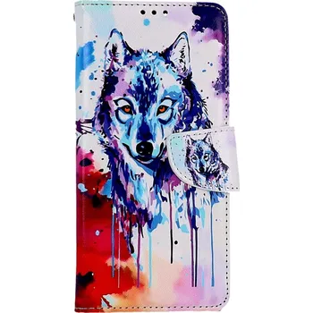 Pouzdro na mobilní telefon Pouzdro Xiaomi Redmi Note 12 5G knížkové Kresba vlka (kryt neboli obal na Xiaomi Redmi Note 12 5G)