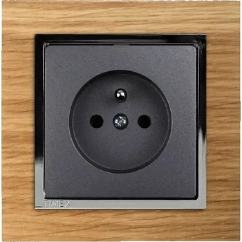 Stavebniny Timex Kompletní zásuvka Plus grafit + buk