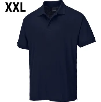 Pánské tričko G.Gastro Men's Workwear Polo Shirt – Dark Navy - Short Sleeve - Size XXL - 65% Polyester / 35% Cotton