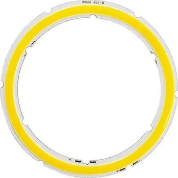 LED páska COB LED Dioda ⌀80mm, 8W, Teplá bílá