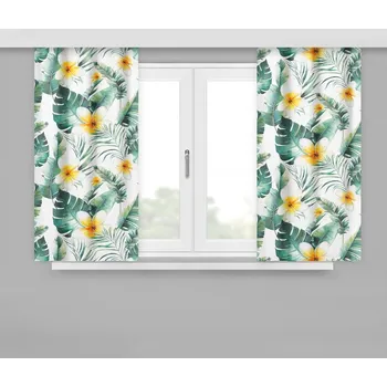 Závěs Závěsy s květinovým vzorem Šířka: 160 cm | Délka: 170 cm