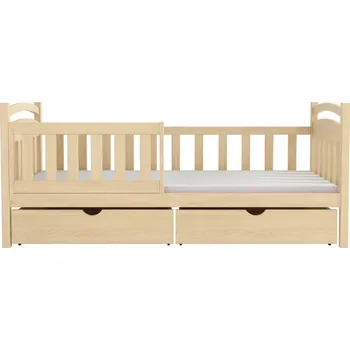 Postel Nabytek-dreveny.cz WOOD 14 postel 90x200 cm s úložným prostorem borovice masiv Barva postele: Olše