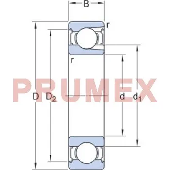 SKF 306-2Z kuličkové ložisko