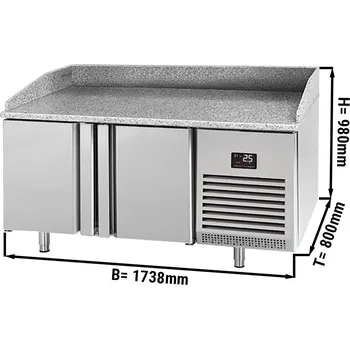 Lednice G.Gastro Chladicí stůl na pizzu (EN) - se 2 dveřmi